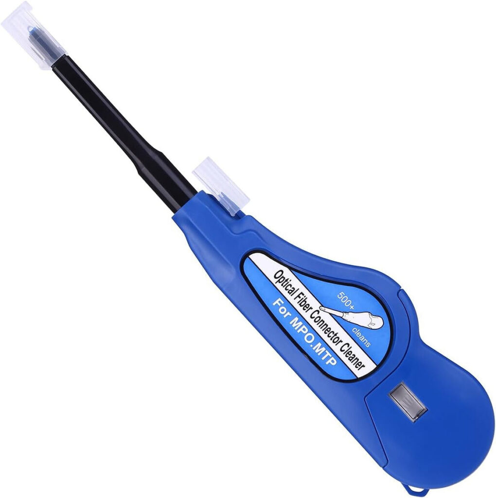 New In Stock: Blue Cable Co® One-Click MPO/MTP Fibre Optic Connector Cleaner | Male & Female | 500+ Cleans