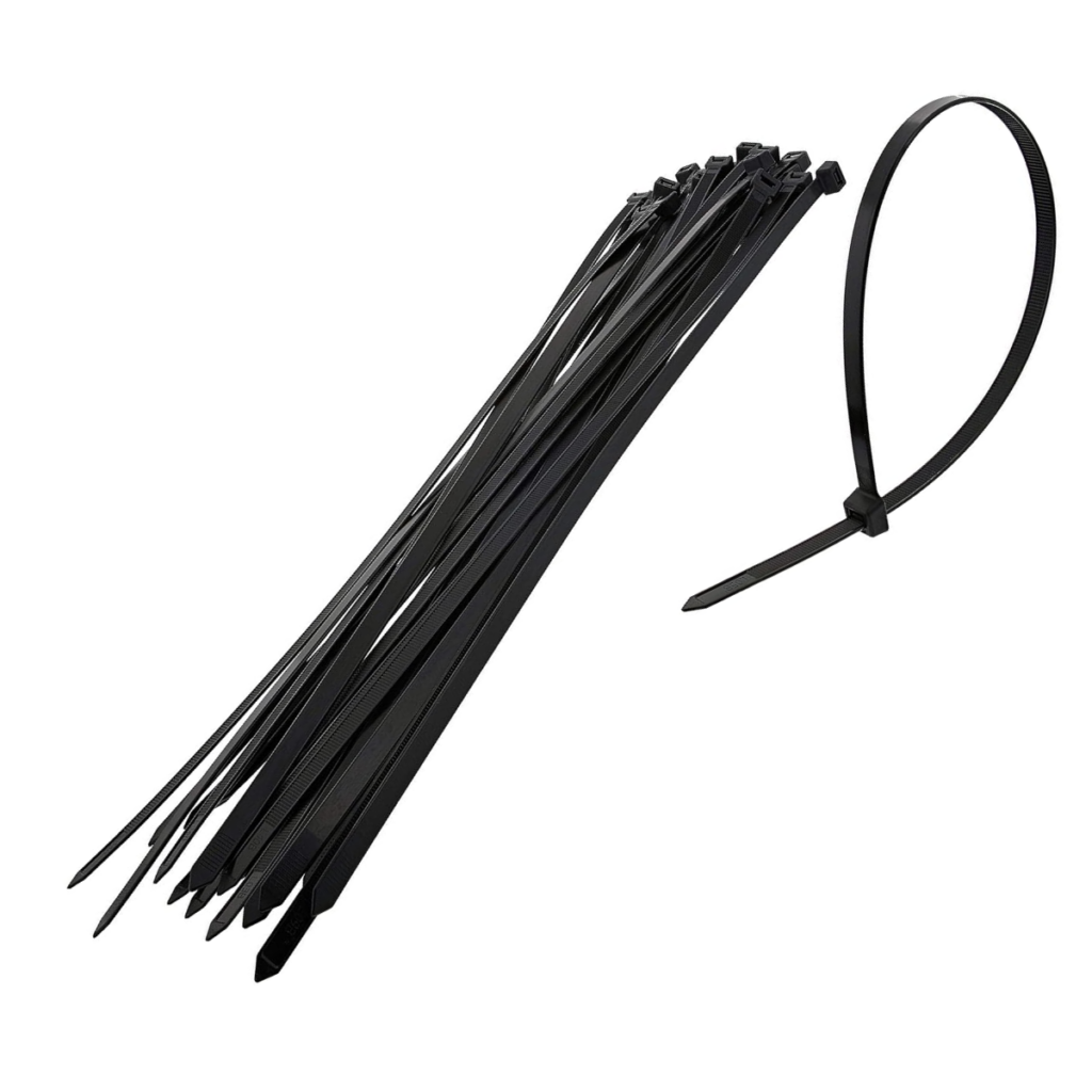 The Right Cable Tie for Every Job: Blue Cable Co® 10cm and 25cm Black Cable Ties